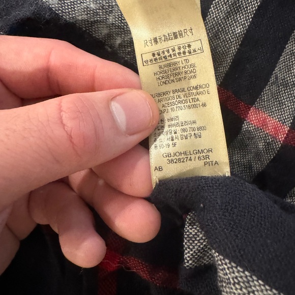 Burberry classic check cashmere scarf